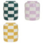 Vase ceramique damier