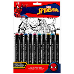 Feuilles coloriage points spider