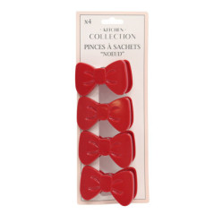 4 pinces a sachet noeud