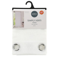 Voile simply verti 140x240cm bla