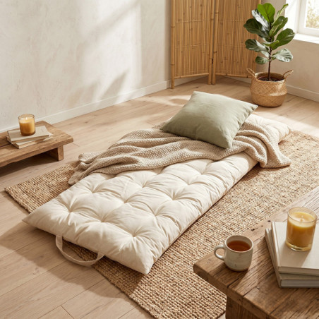 Futon poly nine 120x60cm beige