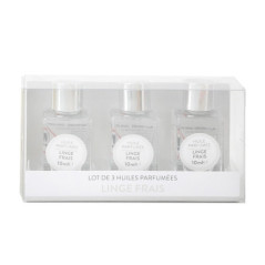 Flacon huile parfumee 10ml x3