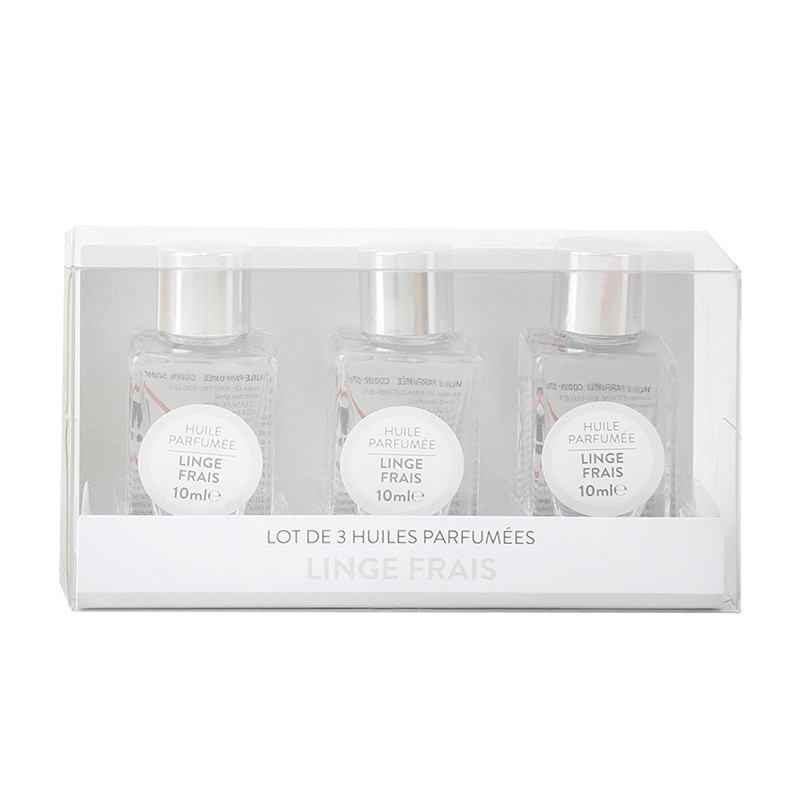 Flacon huile parfumee 10ml x3