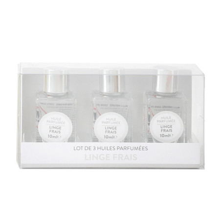 Flacon huile parfumee 10ml x3