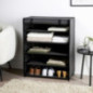 Etagere de rangement tissu gris