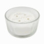 Bougie verre strie