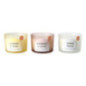 Bougie pot verre 3 meches
