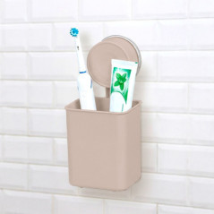 Porte brosse a dents marron