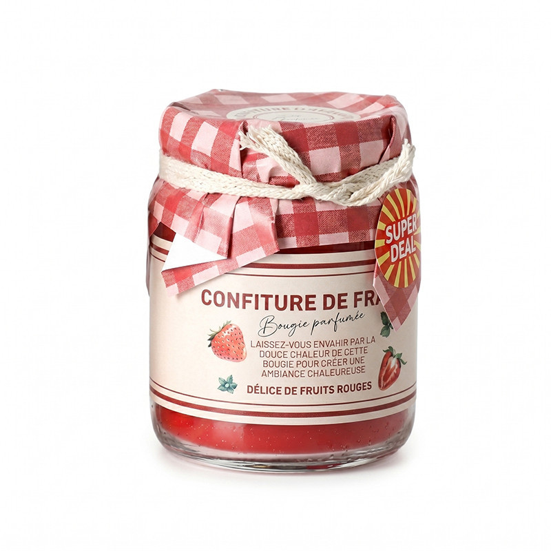 Bougie pot de confiture