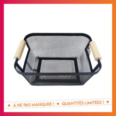 Paniere rangement metal poignees