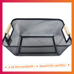 Paniere rangement metal poignees