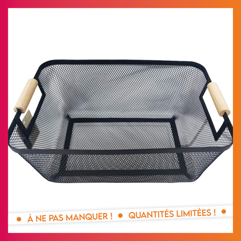 Paniere rangement metal poignees