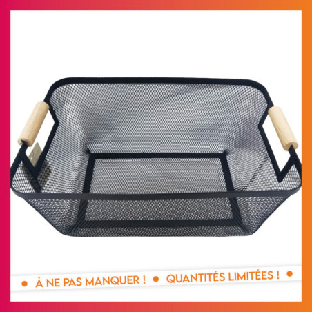 Paniere rangement metal poignees