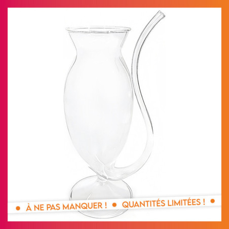 Verre avec paille 2en1 320ml