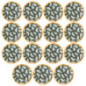Assiette hex x15 en carton hallo