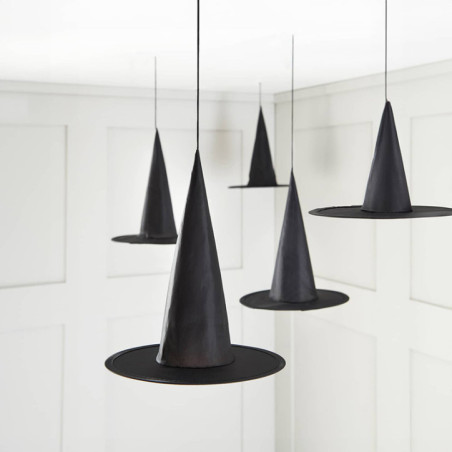 Pack de 8 chapeaux socieres noir
