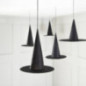 Pack de 8 chapeaux socieres noir