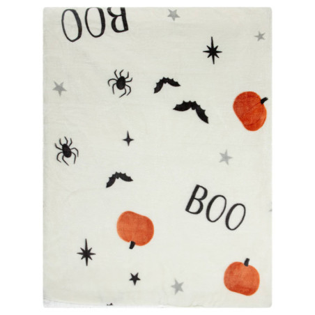 Plaid citrouilles chauves souris