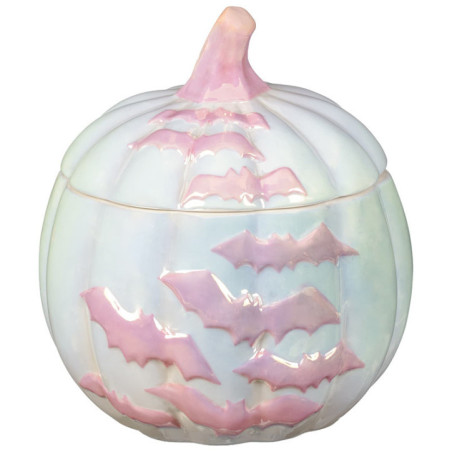 Bougie citrouille rose d15cm