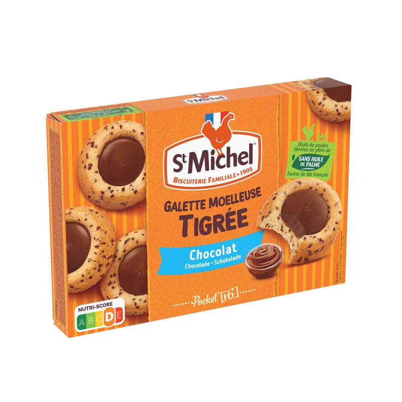 Galettes tigrees coeur choco