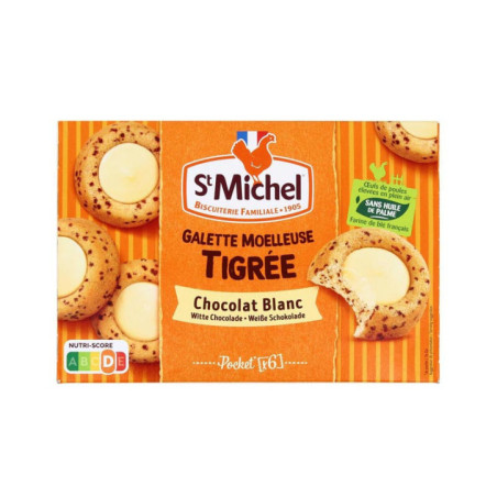 Galettes tigrees coeur blanc