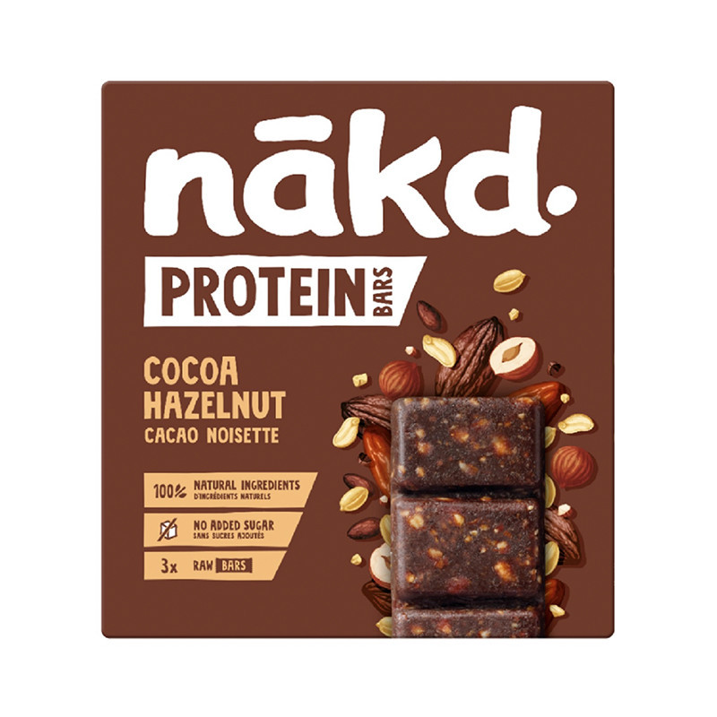 Barres proteinees noisettes 135g