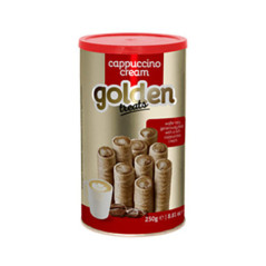 Gaufrettes roulees capuccino