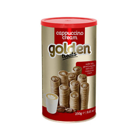 Gaufrettes roulees capuccino