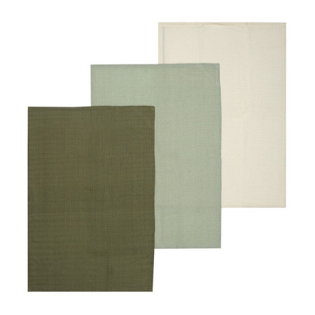 Lot de 3 torchons waffle 45x65cm