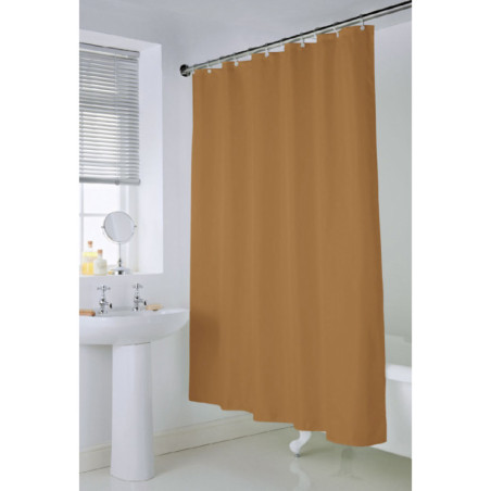 Rideau de douche marron