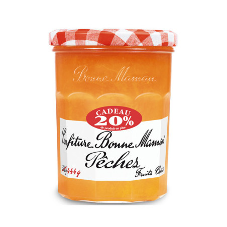 Confiture peche 370g +20% offert