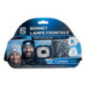 Bonnet noir avec lampe frontale