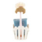Brosse + eponge croissant