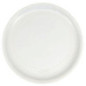 Assiette plate blanche boule