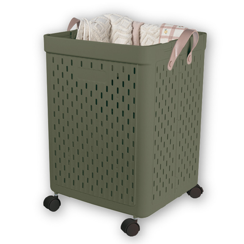 Paniere a linge roulettes 67l