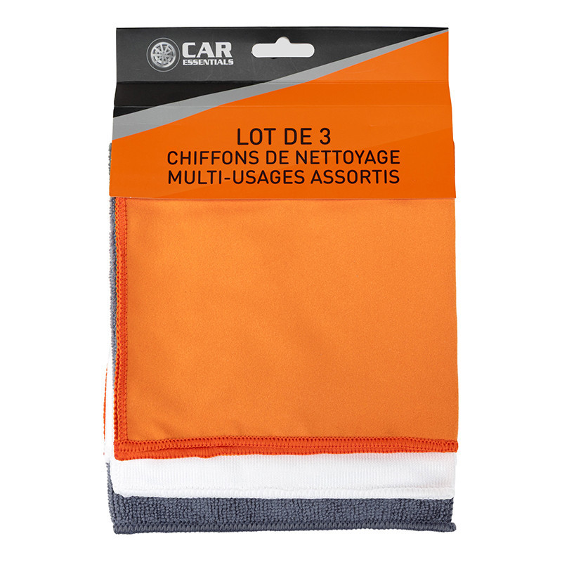 Lot de 3 chiffons de nettoyage