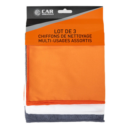 Lot de 3 chiffons de nettoyage