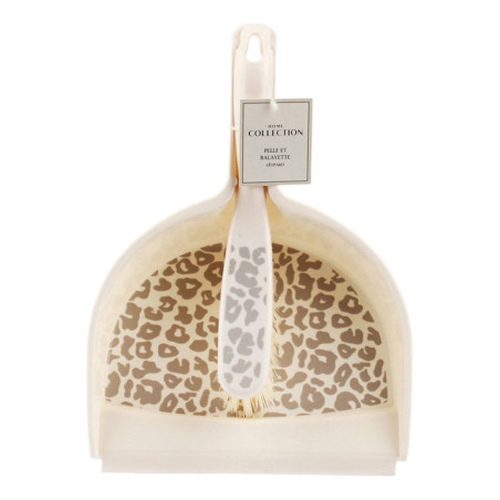 Pelle balayette imprime leopard