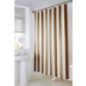 Rideau de douche raye marron