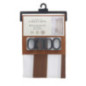 Rideau de douche raye marron