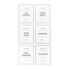 6 etiquettes apothicaire 500ml