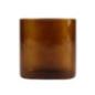 Pot a brosse a dent verre marron