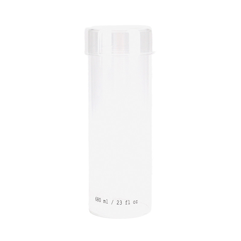 Pot a coton en verre transparent