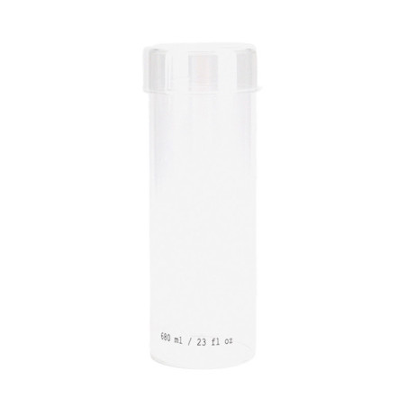 Pot a coton en verre transparent