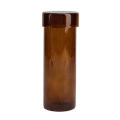 Pot a coton en verre marron