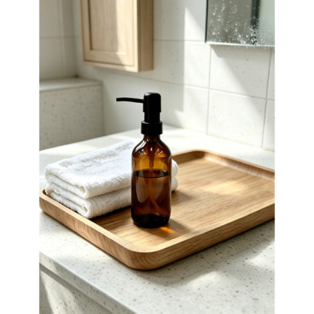 Distributeur de savon marron