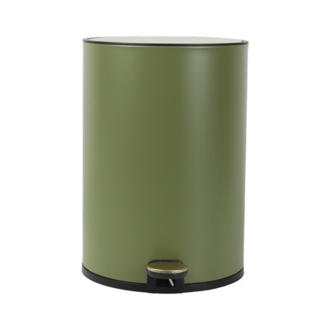 Poubelle sdb 5l vert/dore