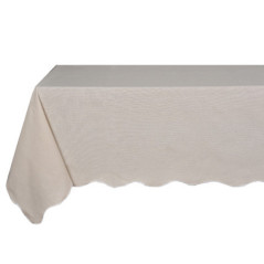 Nappe blanche vague 140x240cm