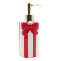 Distributeur savon noeud rouge