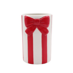 Pot brosse a dent noeud rouge